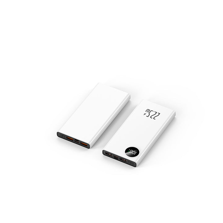 Kompakt powerbank med digitalt ladepanel og hurtigladefunksjon Skanto