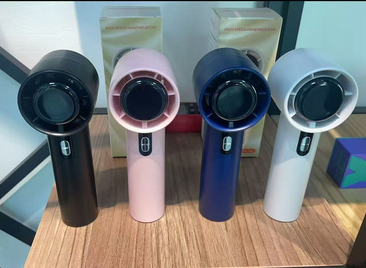Kjøling Multi-Hastighet Stille Bærbar Oppladbar Håndholdt og Skrivebord Vifte med LED Batteri Display Skanto