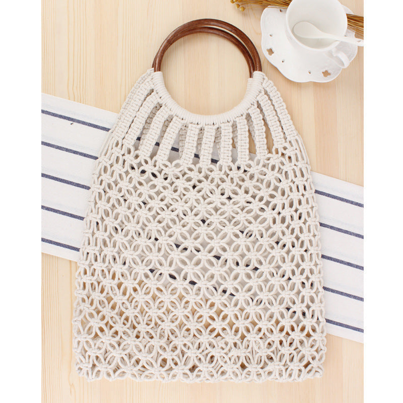 Handbag with braided design and inner pocket Skanto