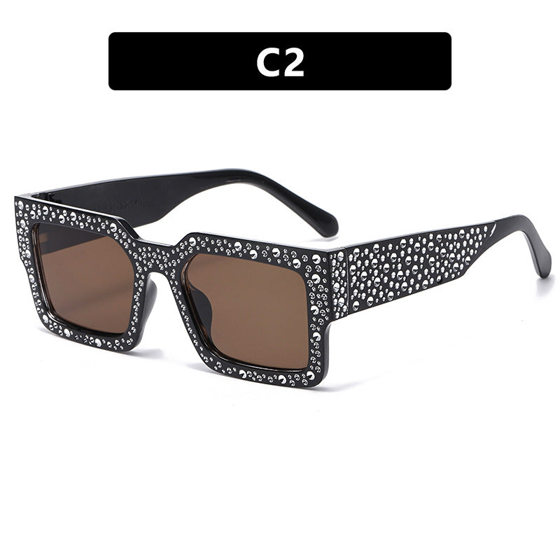 Women's extravagant sunglasses with sparkling accent Skanto