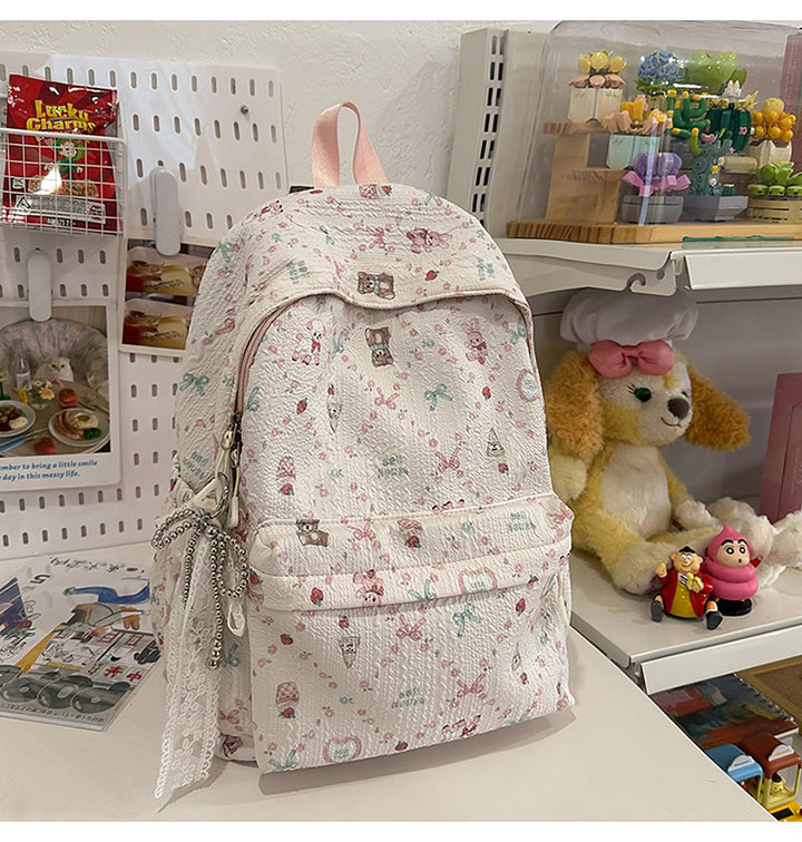 Søt dyretematisk mini skolesekk