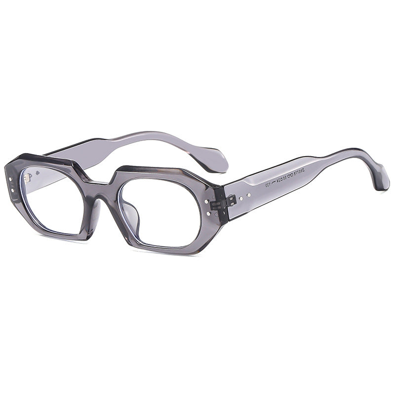 Dame moter solbrille i markant, åtte-sidet design Skanto