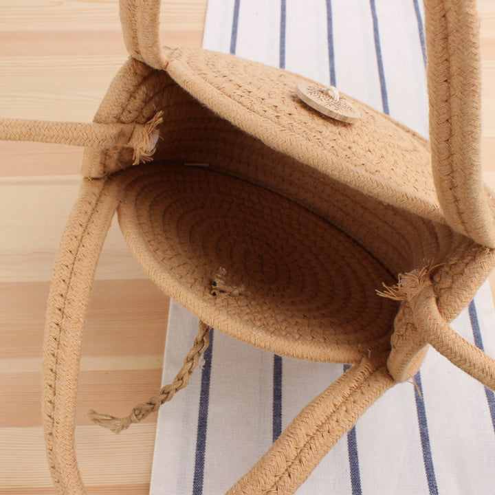 Round Macrame Shoulder Bag Skanto