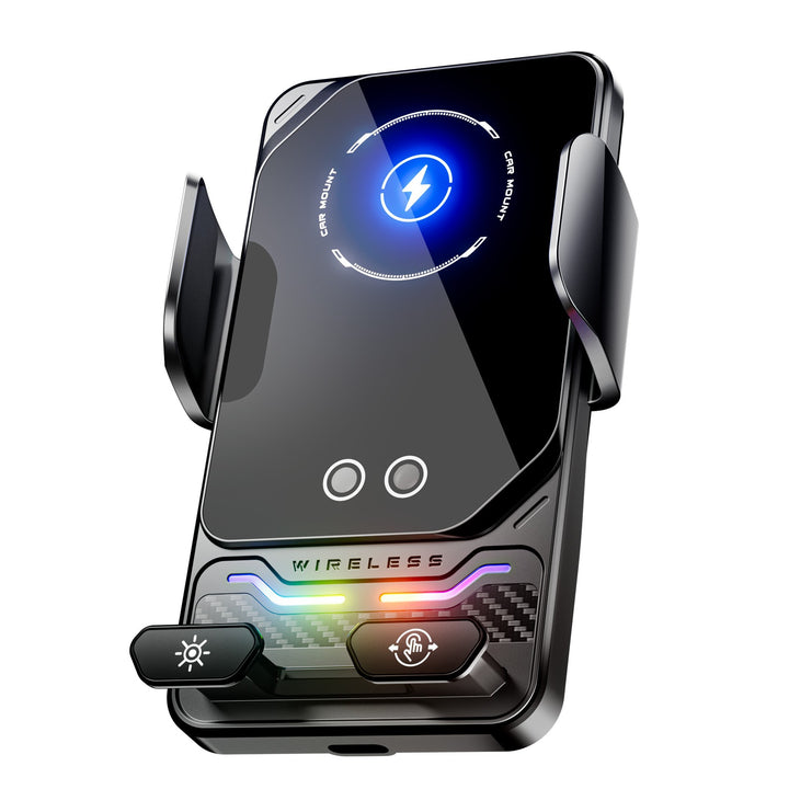 Unisex Qi-kompatibel smarttelefonholder med automatisk festing Skanto