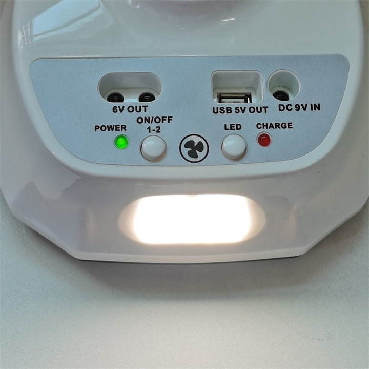 Unisex nan leiser USB bordvifte med flerbladet design, oscillerende vinkelfunksjon og timer Skanto