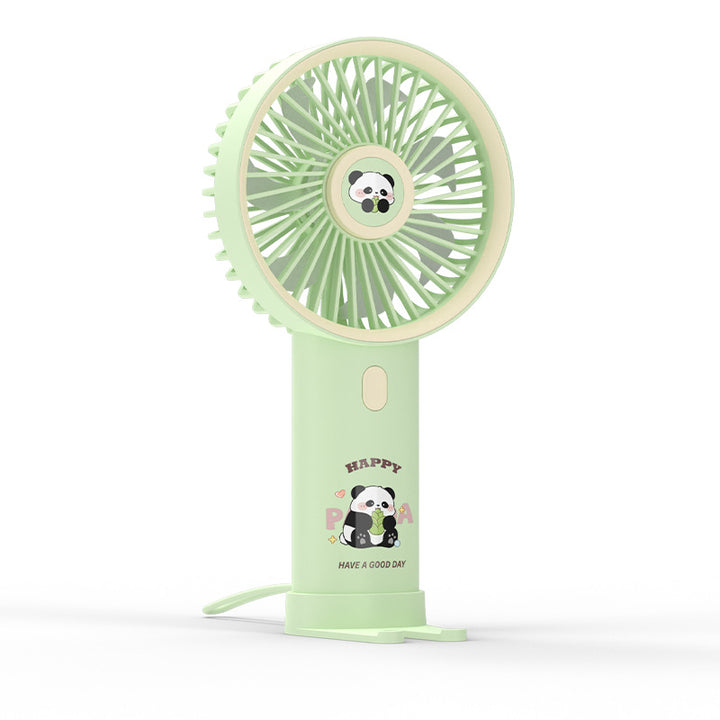 Damen Bærbar Håndvifte med søtt Panda-design Skanto