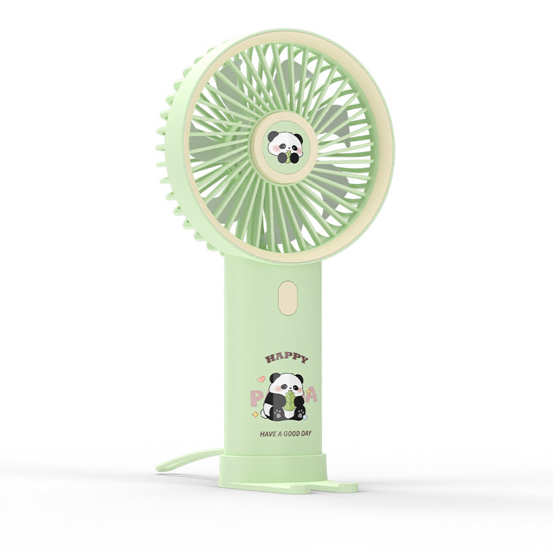 Dame Bærbar Håndvifte med søtt Panda-design Skanto