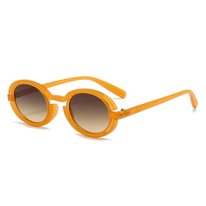 Damen Runde Solbrille i moderne retro-stil Skanto