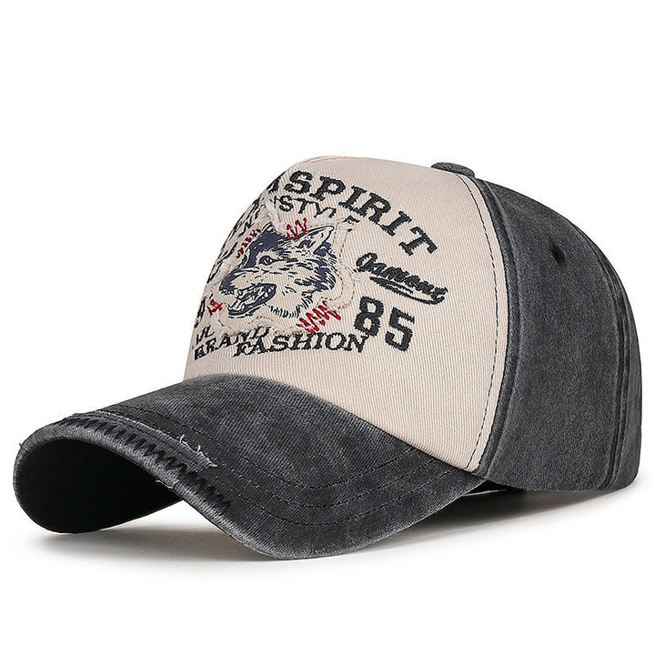 Herre Vintage-Inspirert Ulv Grafisk Baseballcaps Skanto