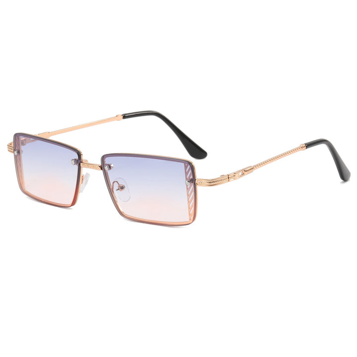 Dame Elegant kvadratisk solbrille med raffinerte rammedetaljer Skanto