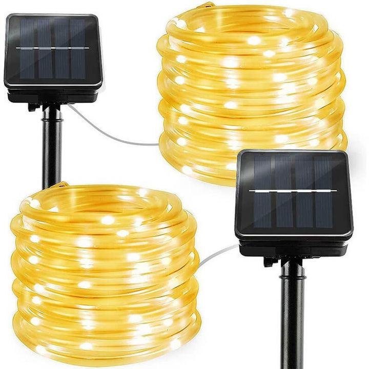 Skanto | LED Solcelle Lyskæde Feelys Vandtætte Kobbertråd Udelampe Feelys