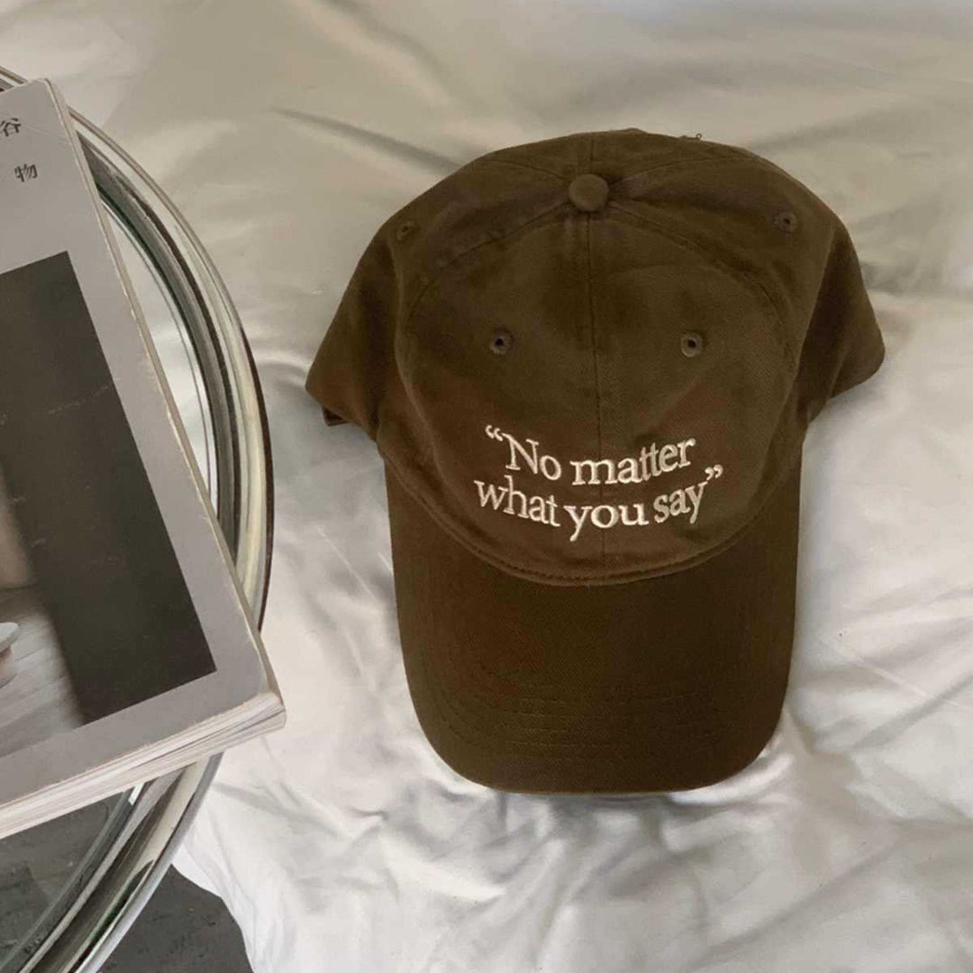 Kvinne Casual Brodert Uttrykksfull Caps Skanto