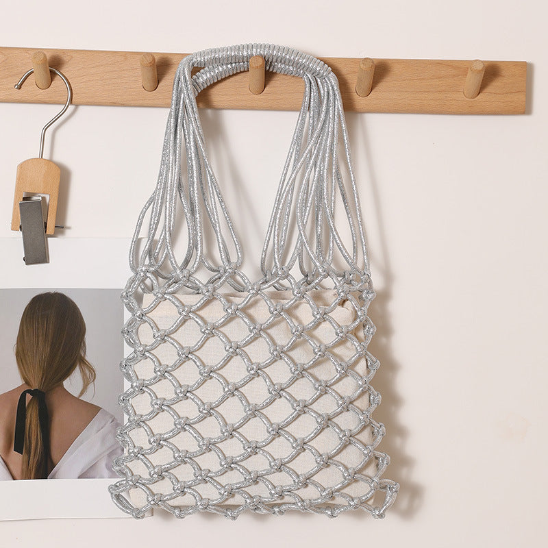 Elegant net tote bag with sturdy handles Skanto