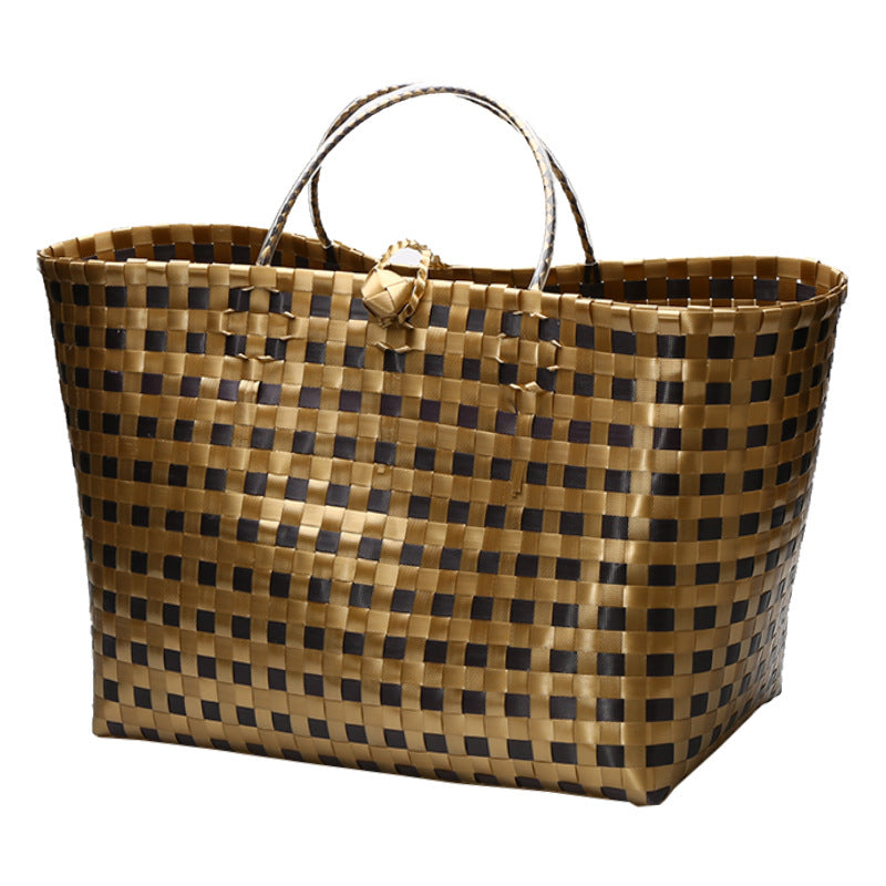 Stor kapasitet vevd handlebag Skanto