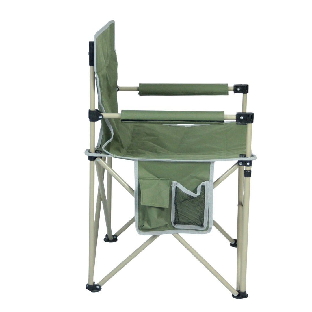 Folding chair with integrated cup holder and carrying bag Skanto