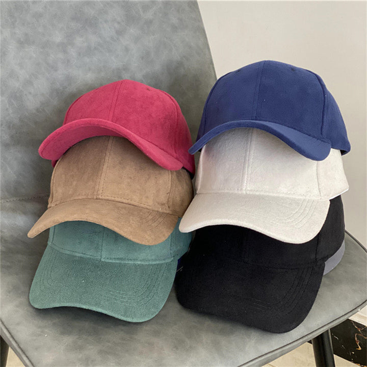 Herre Suede Tekstur Klassisk Caps Skanto