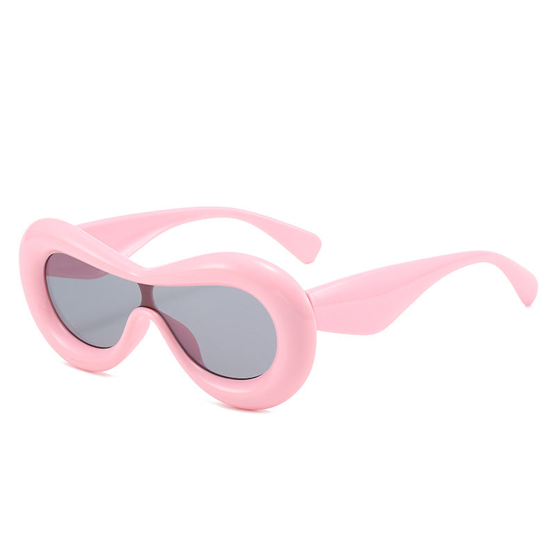 Damer futuristisk øyemaske solbrille Skanto