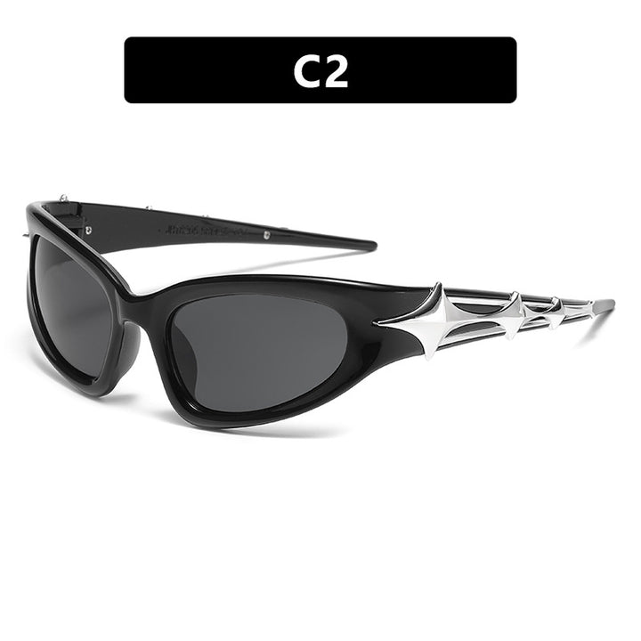 Women's futuristic sunglasses with unique star design Skanto
