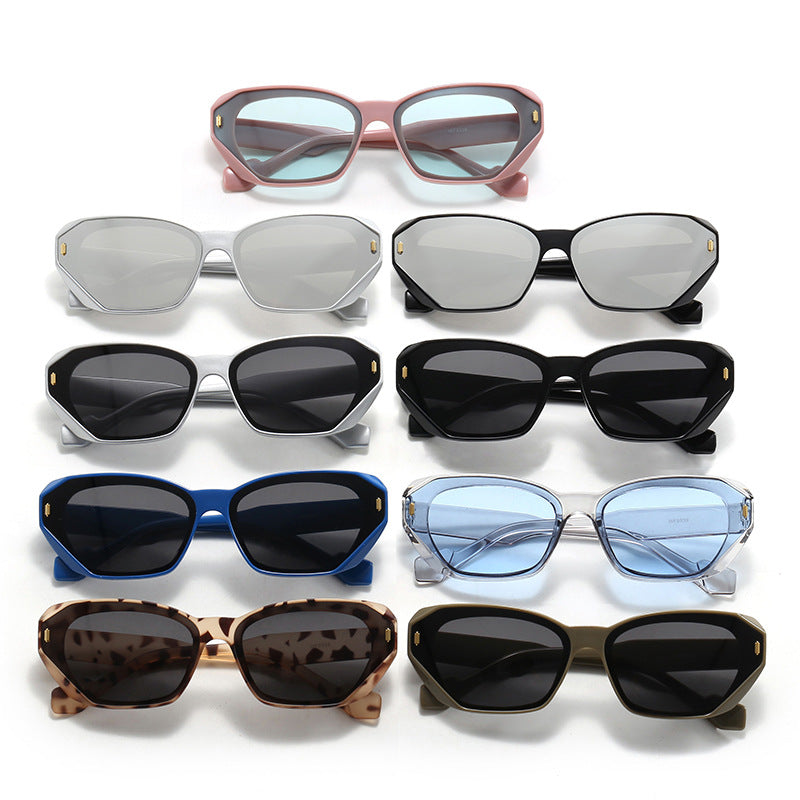 Dame futuristisk diamant-solbrille Skanto