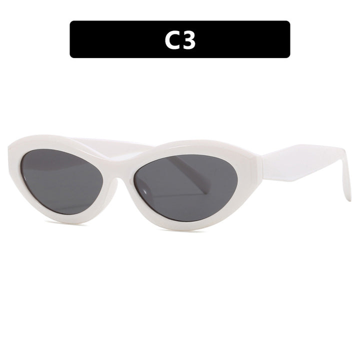 Dame Cat-Eye solbrille med stilig ramme Skanto