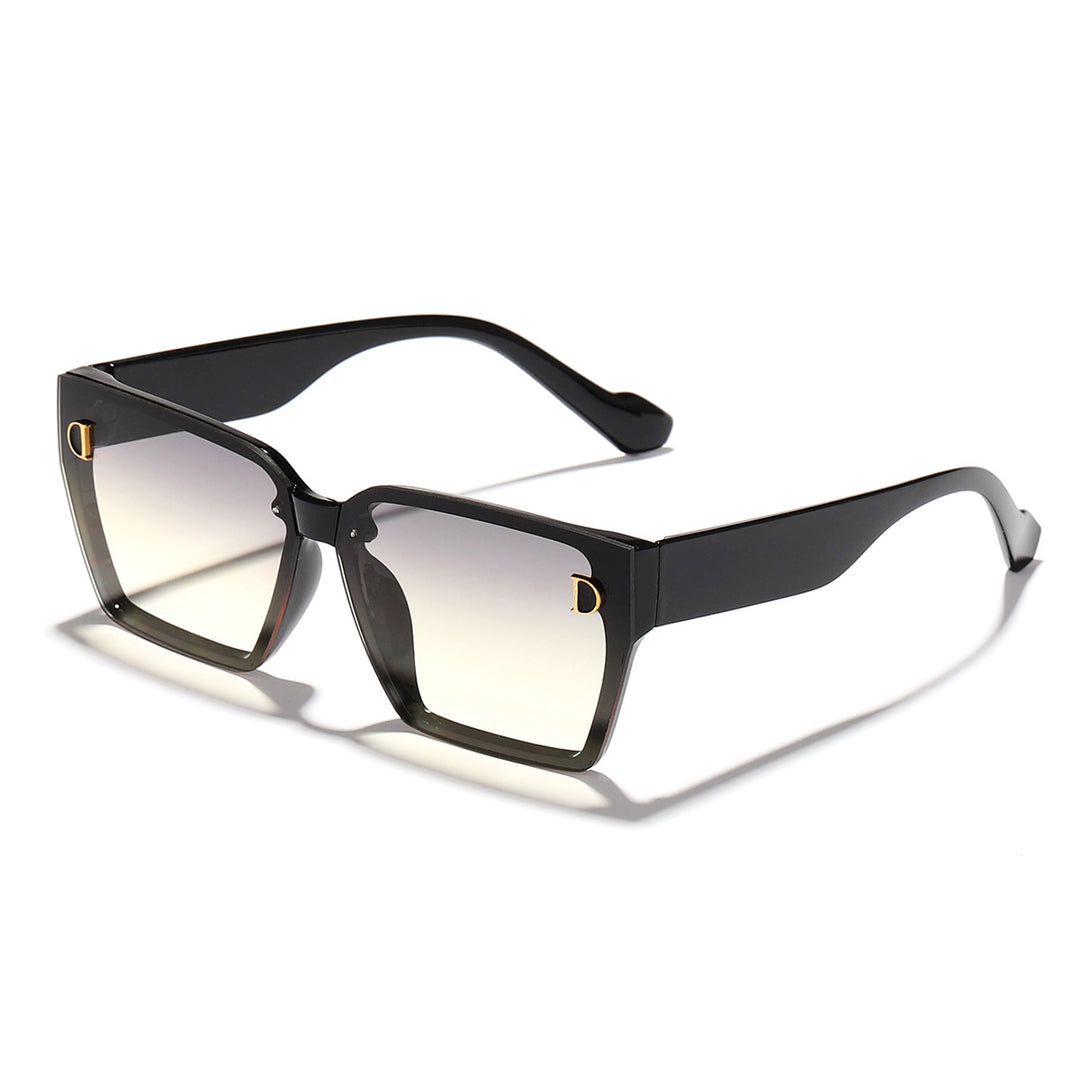 Dame moteriktig solbrille i unikt design med overdimensjonerte glass Skanto