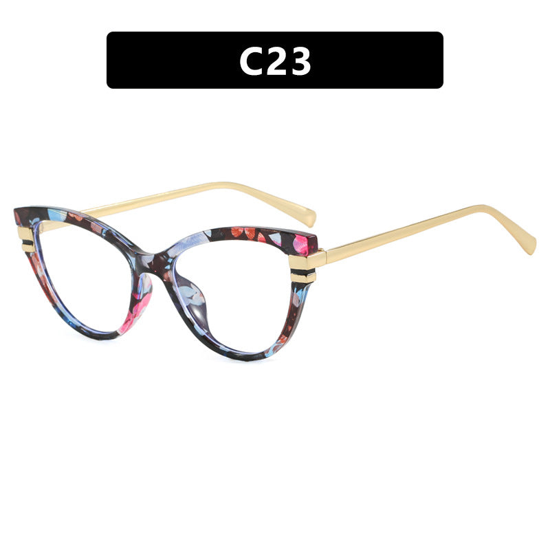 Damer Cat-Eye solbrille med elegante metallakenter Skanto