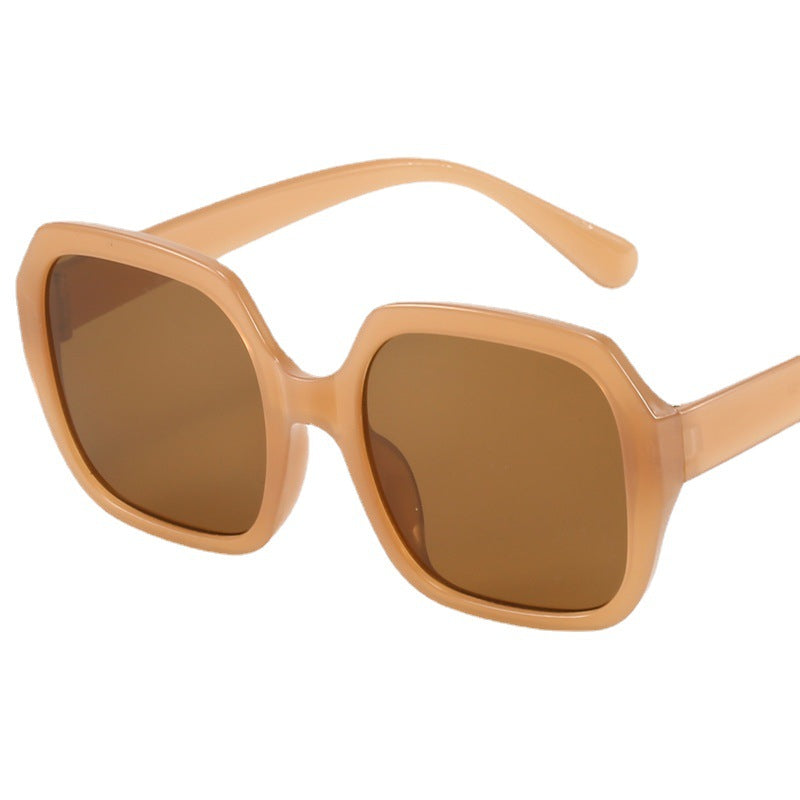 Dame Modisk Oversized-solbrille med ekstravagante leoparddetaljer Skanto