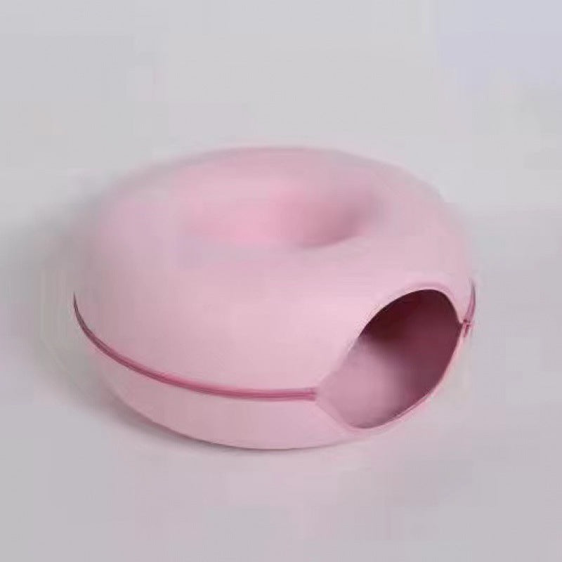 2-i-1 Donut Katt Bed Skanto