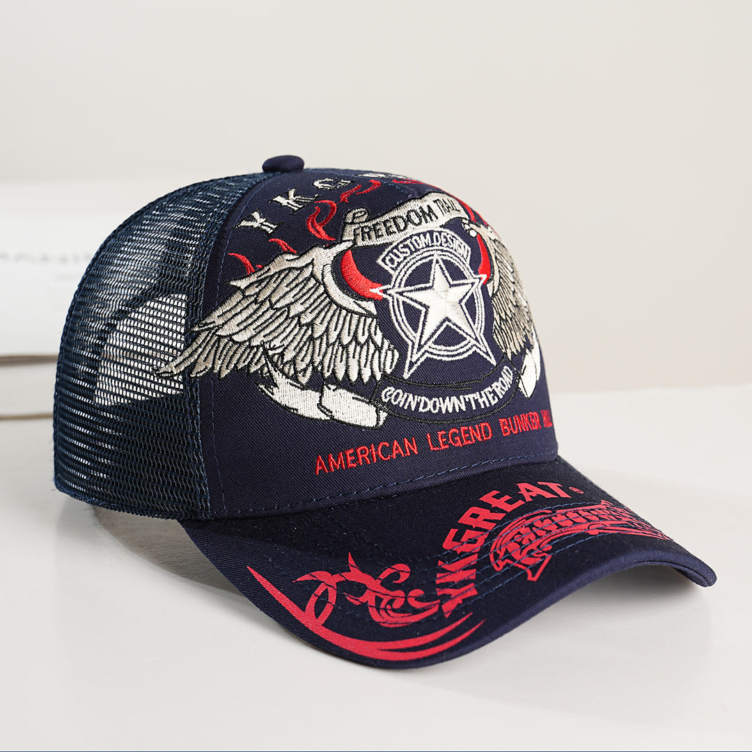Unisex Trucker Caps med grafisk design og pustende nett Skanto