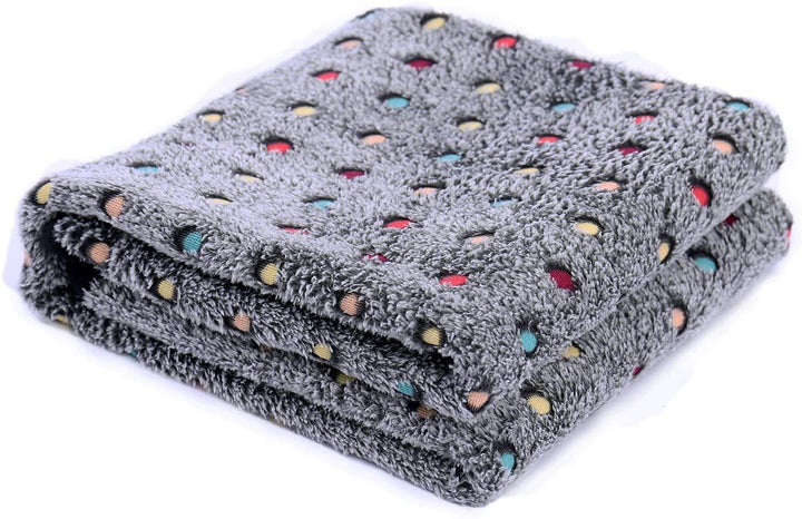 Dame Koselig Fleece-teppe med moderne prikkedesign Skanto