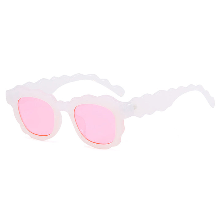 Women's fashionable sunglasses with wave frame Skanto