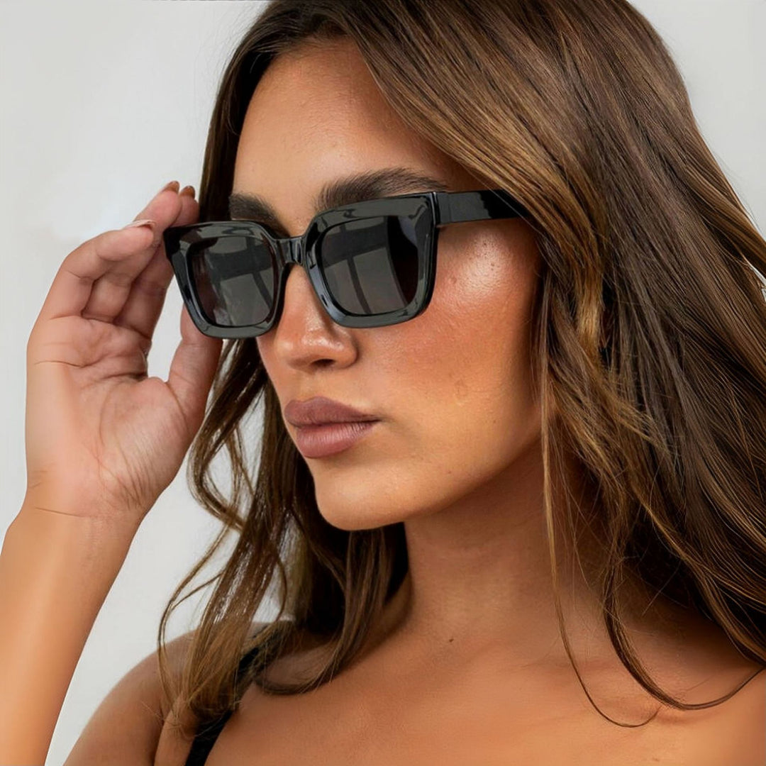 Unisex Chunky Geometric Solbriller Skanto