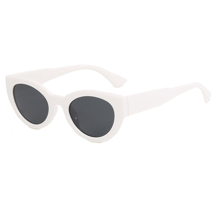 Dame moteriktig firkantet solbrille med speilende glass Skanto