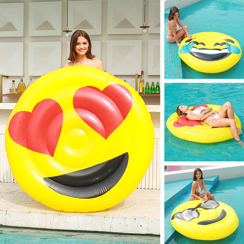Dames Oppustbar Emoji Svømme Ring Skanto