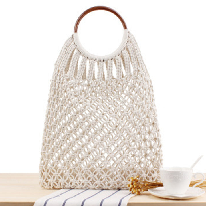 Handbag with braided design and inner pocket Skanto