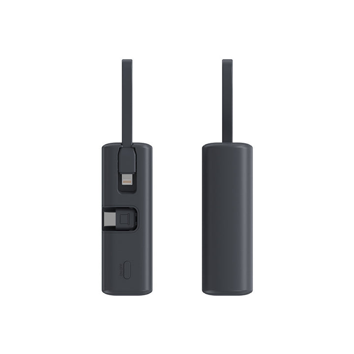 Mini Powerbank med integrert ladekabel og LED-display Skanto