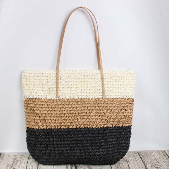 Large Rattan Tote Bag with Sturdy Handles Skanto