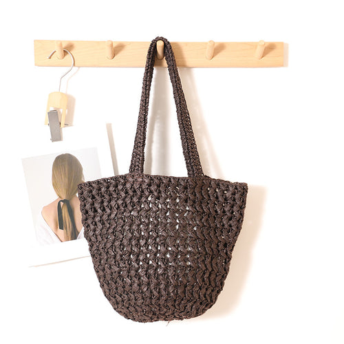 Braided Raffia Crossbody Bag with Spacious Interior Capacity Skanto