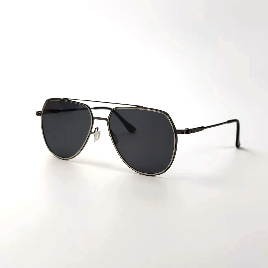 Herre elegant pilot-solbrille med polariserte glass Skanto