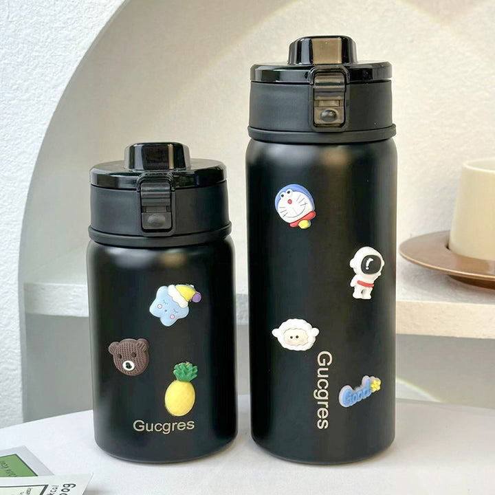 Dame isolerende drikkeflaske med sikker klaffelokk og leken design Skanto