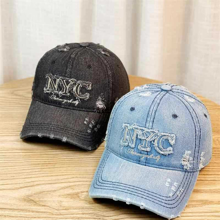 Kvinnens distressed fashion baseball cap Skanto
