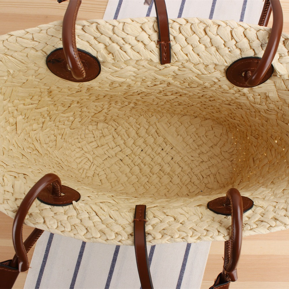 Beach Bag with Elegant Leather Straps Skanto