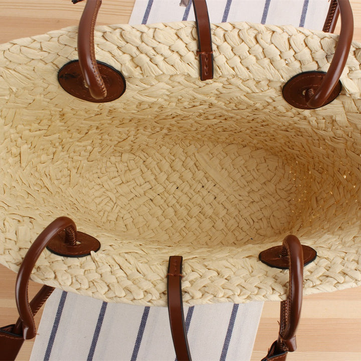 Beach Bag with Elegant Leather Straps Skanto
