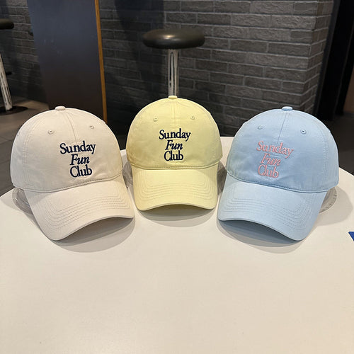 Unisex Brodert Bomull Baseball Caps Skanto