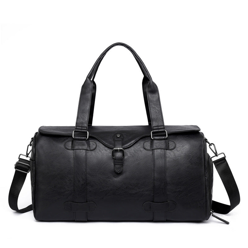 Elegant ekte lær duffelbag med allsidige bærealternativer Skanto