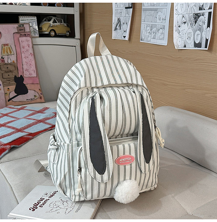 Søt Kaninøre Design Skole Rygsäck