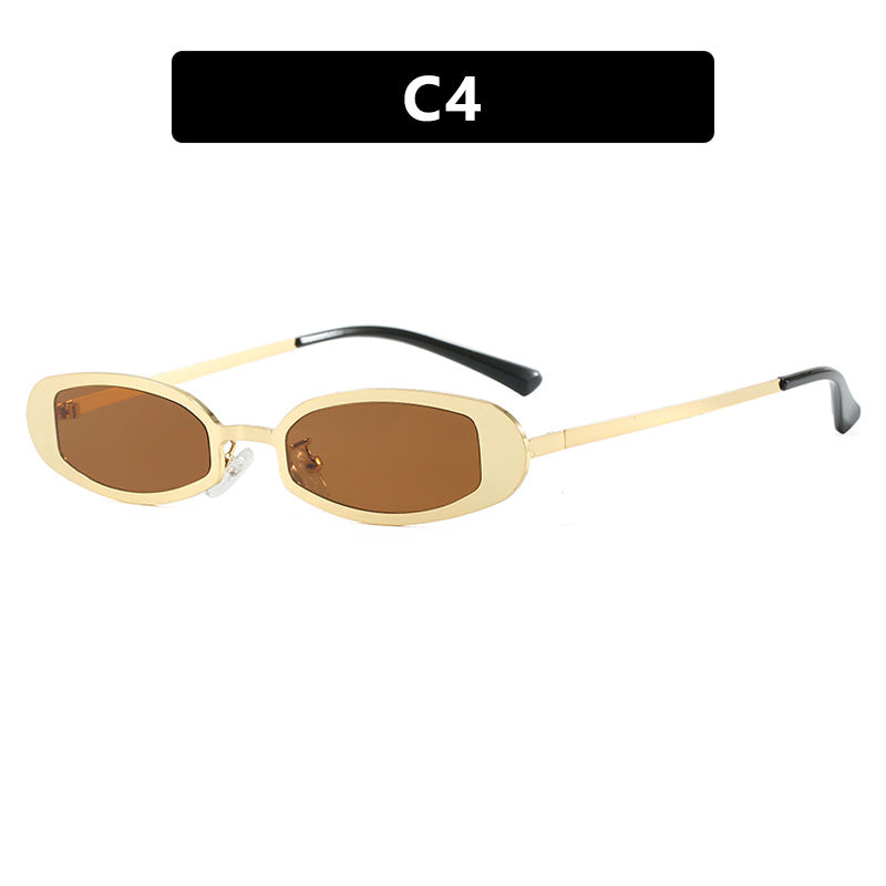 Women's fashionable glasses with elegant metal frame and fine accents Skanto