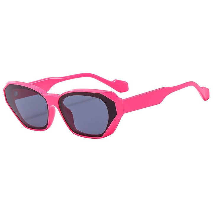 Dame trendy polygonale solbriller Skanto