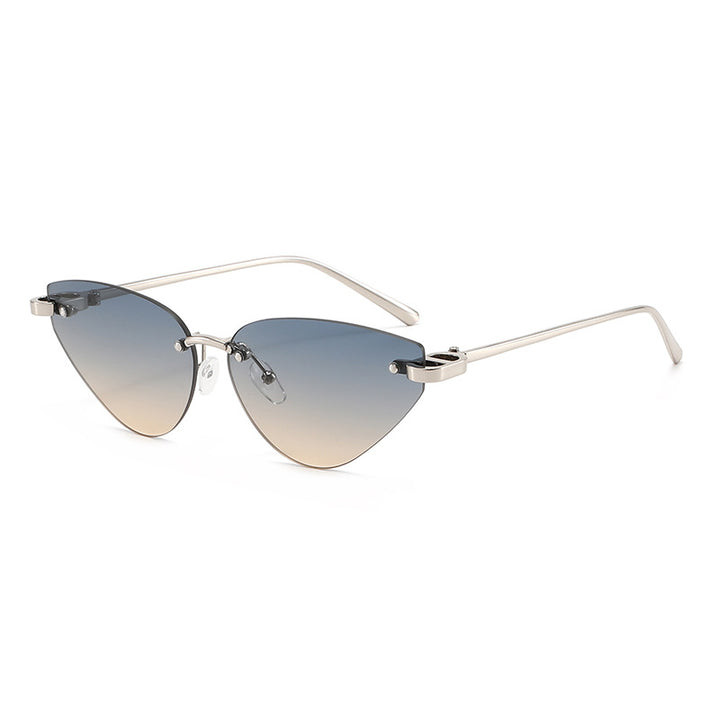 Women's Elegant Cat-Eye Sunglasses with Ultra-Light Metal Frame Skanto