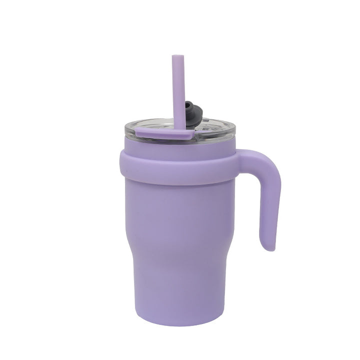Dame Isolert To-Go-Kopp med Ergonomisk Håndtak og Fleksibel Strå Skanto